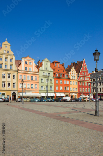 old houses on plac Solny, Wroclaw, Poland