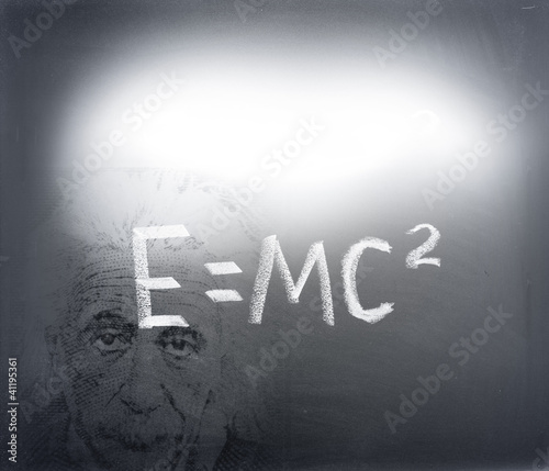 Albert Einstein formula photo