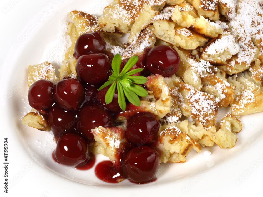 Kaiserschmarrn mit Kirschkompott Stock Photo | Adobe Stock