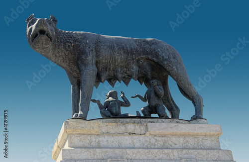 Wolf with Romulus and Remus photo