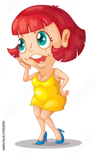 Red head crazy lady