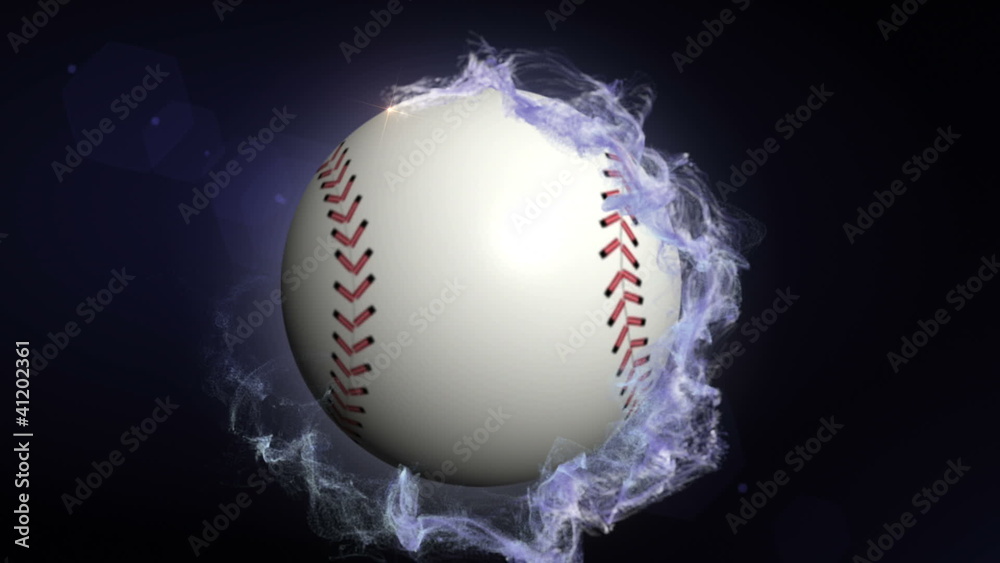 Baseball Ball in Particle Ring, Background - HD1080