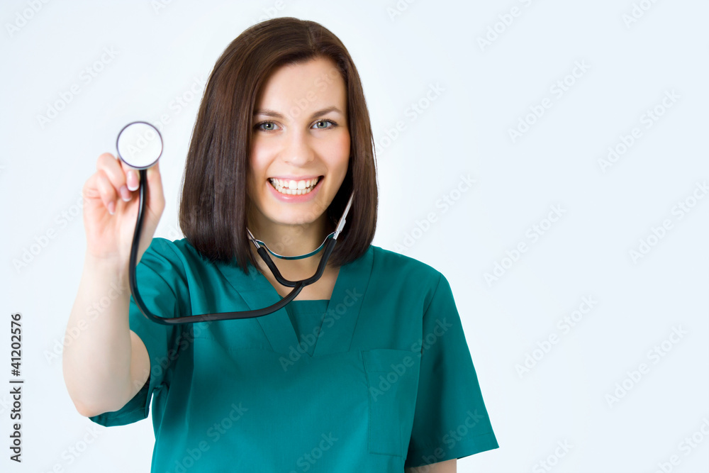 Macro shoot of medical person for health insurance Macro shoot of medical person for health insurance