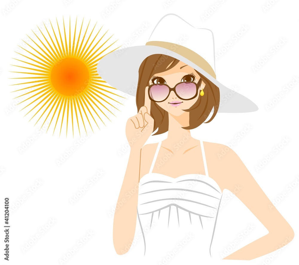 日差し 紫外線 Stock イラスト Adobe Stock