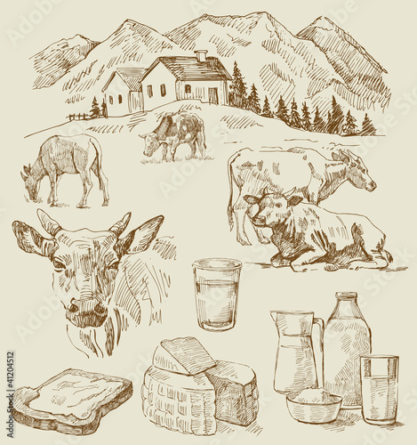 farm - hand drawn set