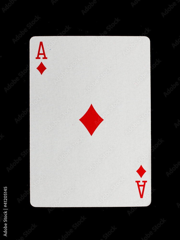 Obraz premium Old playing card (ace)