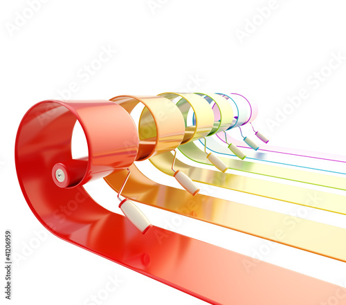 Glossy paint rollers with s...