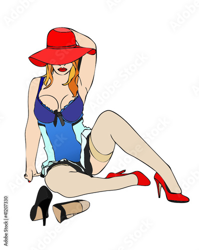 Donna in sexy intimo