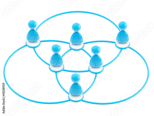 Social network symbol as li...