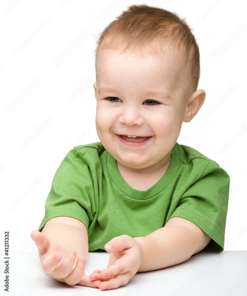 Portrait of a cute and happy little boy Portrait of a cute and happy little boy