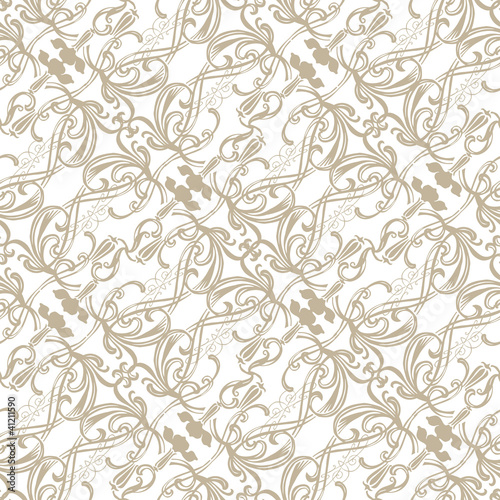 seamless background with filigree ornament © roman4