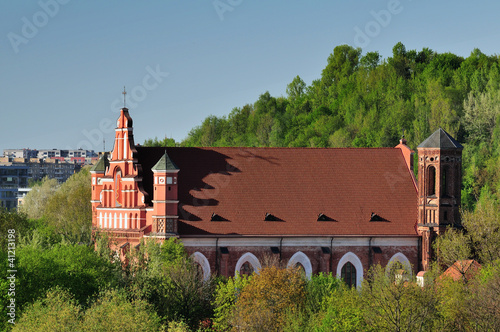 St. Bernardin churches in Vilnius, Lithuania, Spring time photo