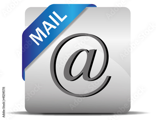 Button blau - E-mail Mail Email Nachricht Post @ Mitteilung