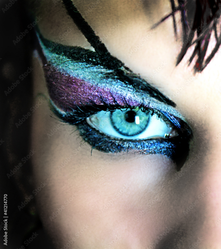 Naklejka premium Ojo punk