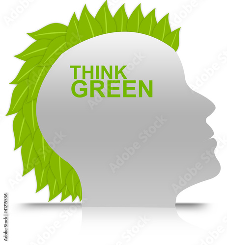 Think Green Idea Concept