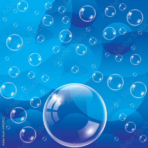 Transparent bubbles illustration