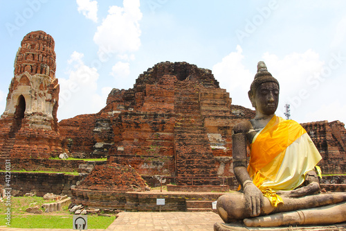 The Buddha and The pagoda, Ayutthaya