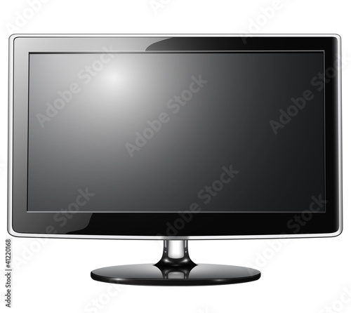 tv monitor isolated.