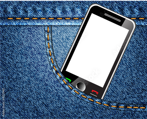 mobile in jeans pocket