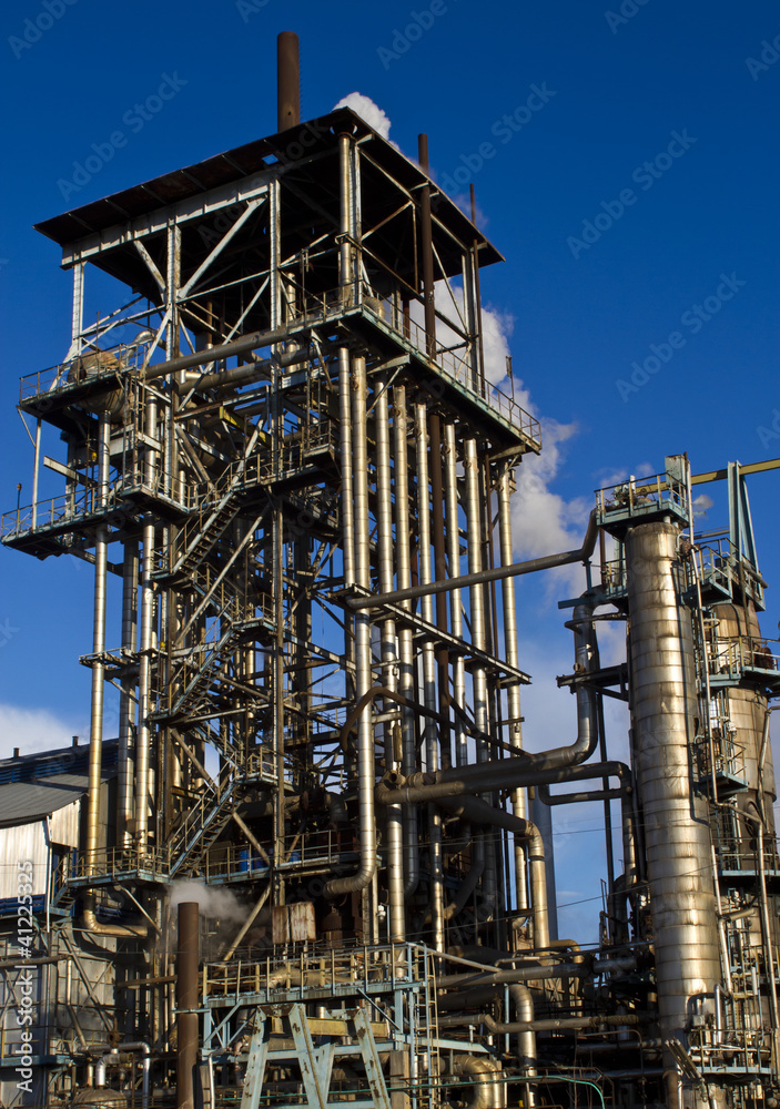 chimneys of industrial buildings..