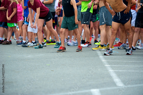Runners Starting Line