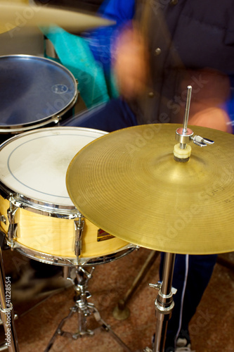 Fotografie Playing drums color image