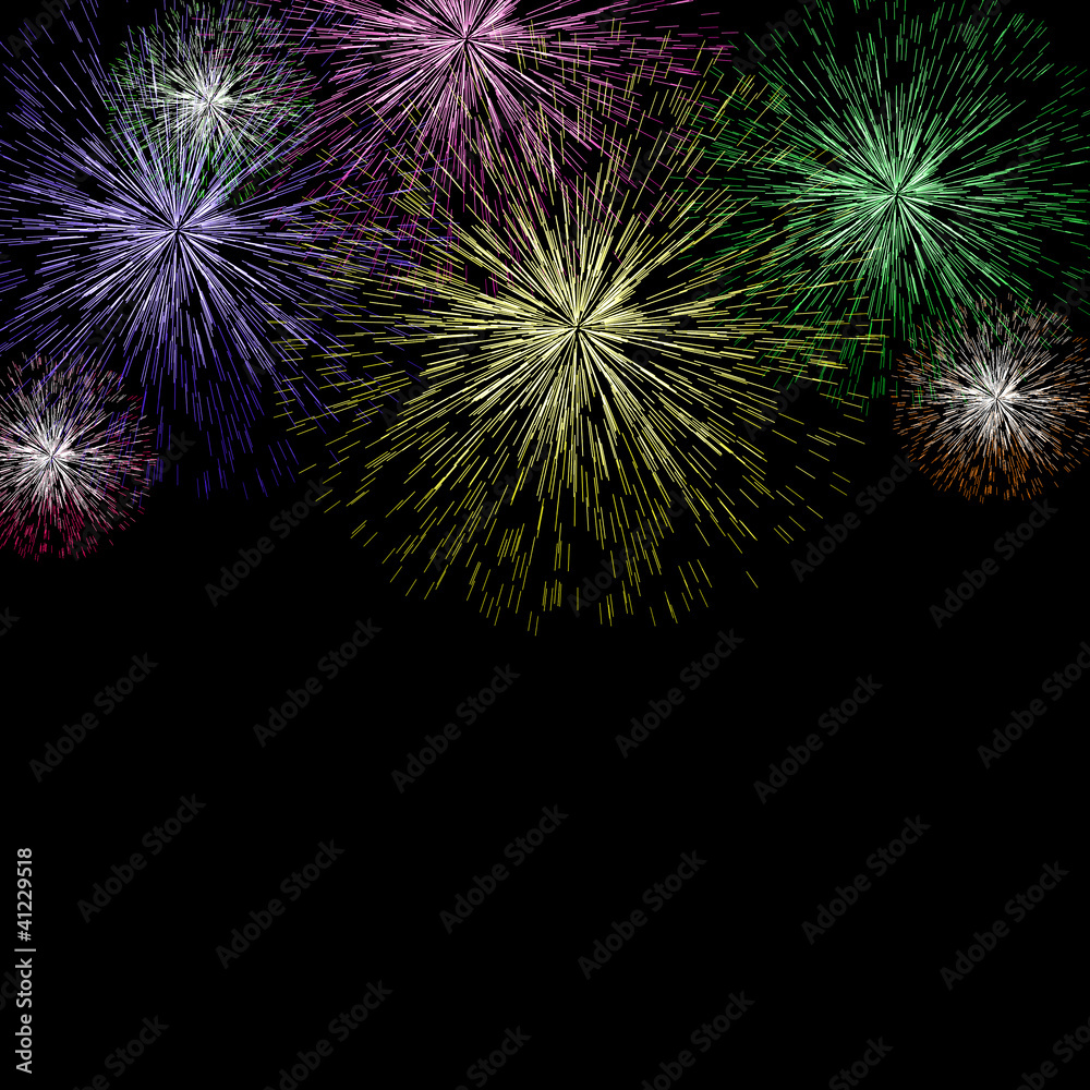 Exploding Fireworks Background For New Years Or Independence Cel Exploding Fireworks Background For New Years Or Independence Cel