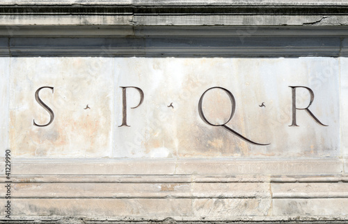 S.P.Q.R. Senatus Populusque Romanus, Roma photo