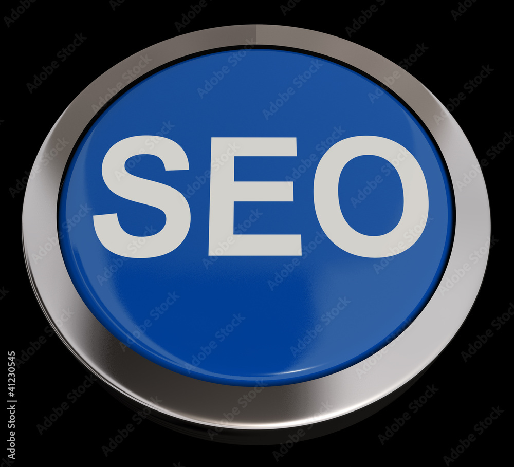 SEO Button In Blue Showing Internet Marketing And Optimization SEO Button In Blue Showing Internet Marketing And Optimization