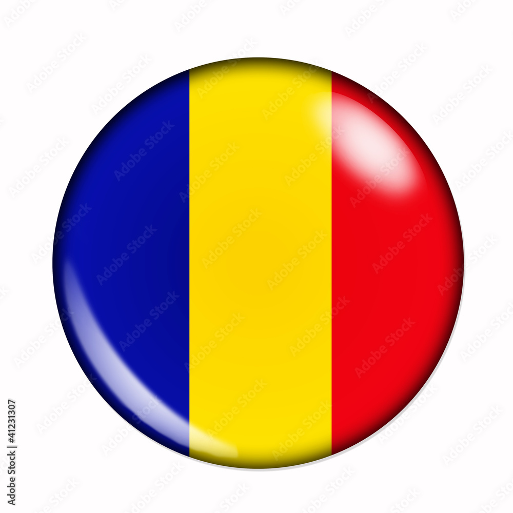 Button flag of Chad