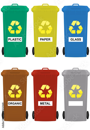 wheelie bins