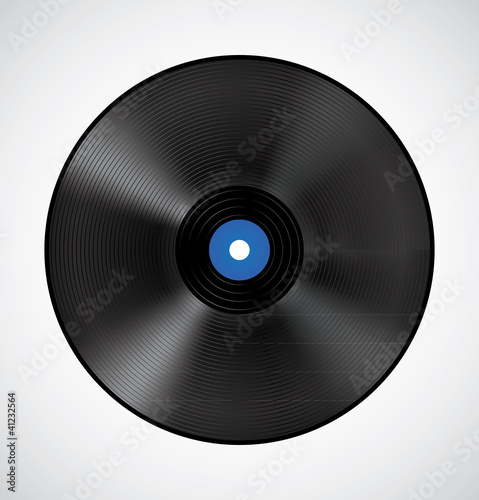 Vector vinyl disc