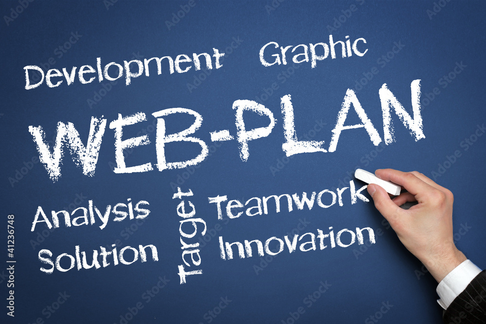 Obraz premium Web Plan