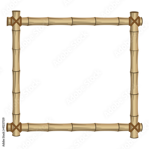 Carta da parati bambù - Carta da parati frame made of bamboo