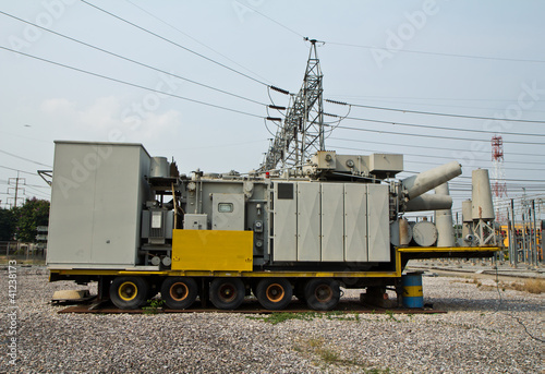 Naklejka High voltage transformer mobile