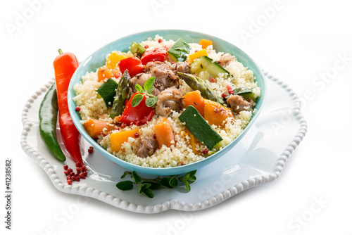 cous cous with meat and vegetables