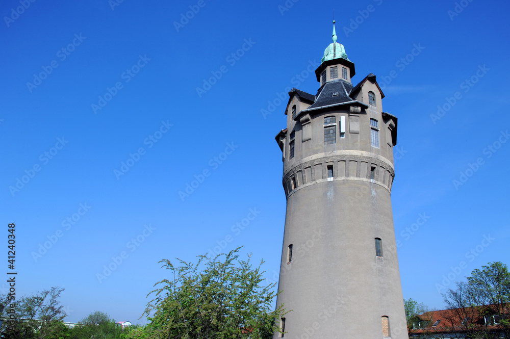 Historischer Wasserturm von 1904 Markkleeberg bei Leipzig