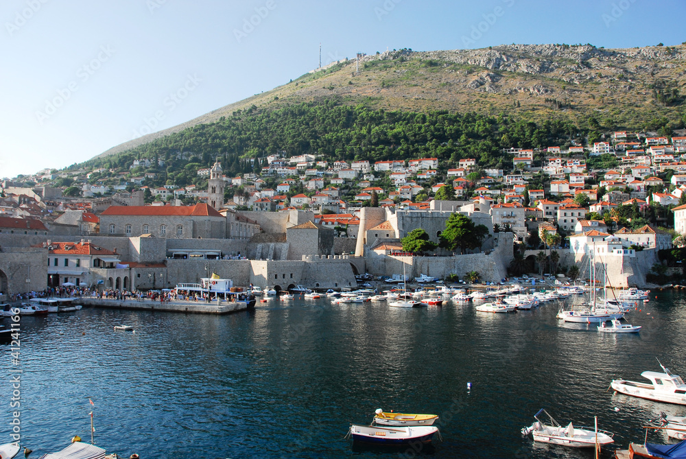 Harbor of Dubrovnik, Croatia