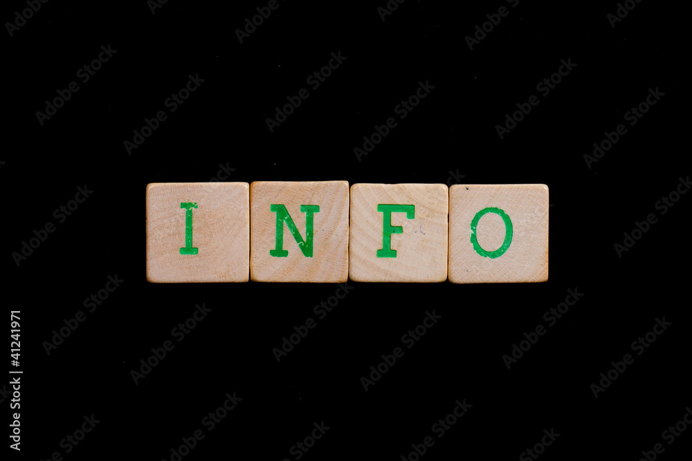 Letters on wooden blocks (info) Letters on wooden blocks (info)