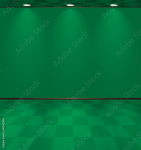 Lightened green room