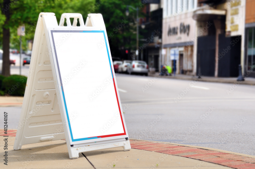 Εκτύπωση καμβά Blank Sign