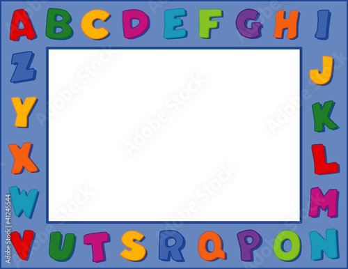 Alphabet Frame  copy space  posters  school  daycare  education