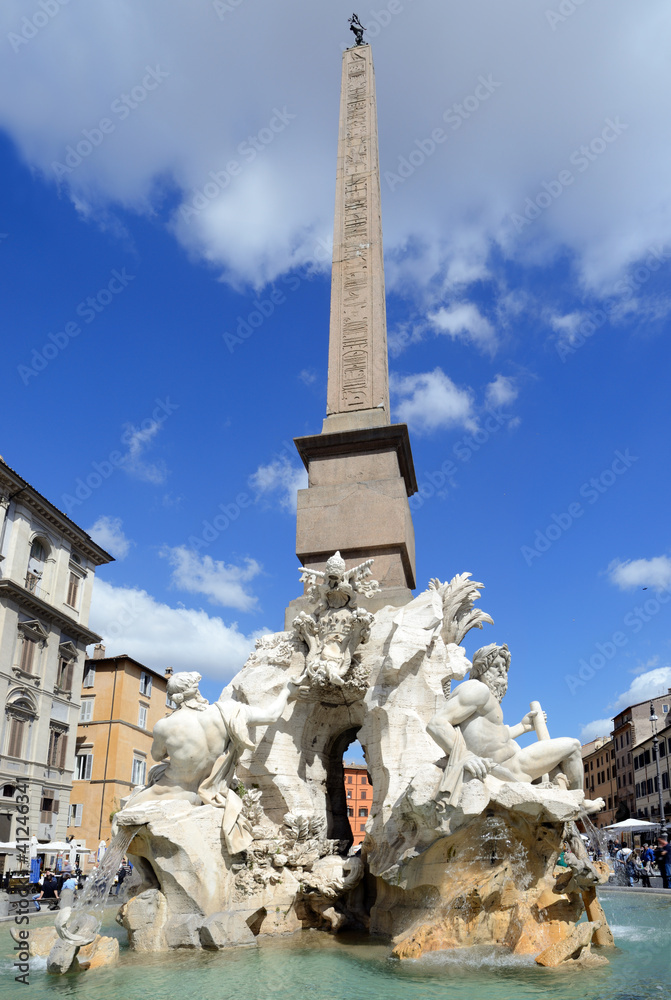 Fototapeta premium Rivers Fountain, Piazza Navona, Rome