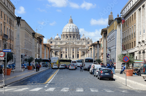 Fototapeta Naklejka Na Ścianę i Meble -  Via della Conciliazione, San Pietro,, Roma
