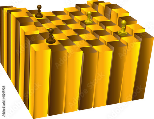 embossed chessboard