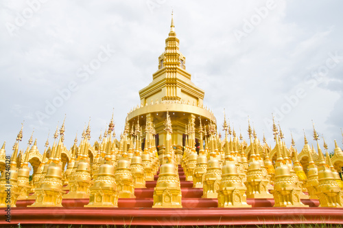 Top five hundred pagodas at beautiful in the Wat pasawangboon