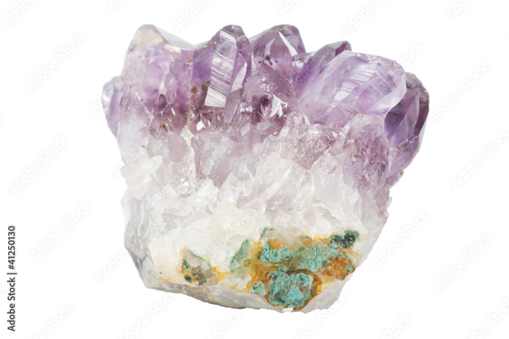 Mineral Bergkristall mit Jade