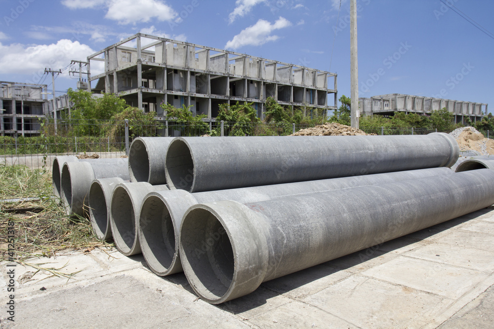 asbestos pipes for drian in construction site asbestos pipes for drian in construction site