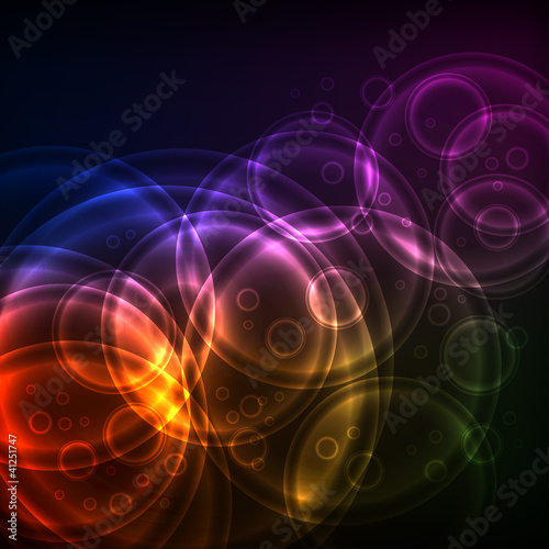 Shiny Circles, EPS10 Vector Background
