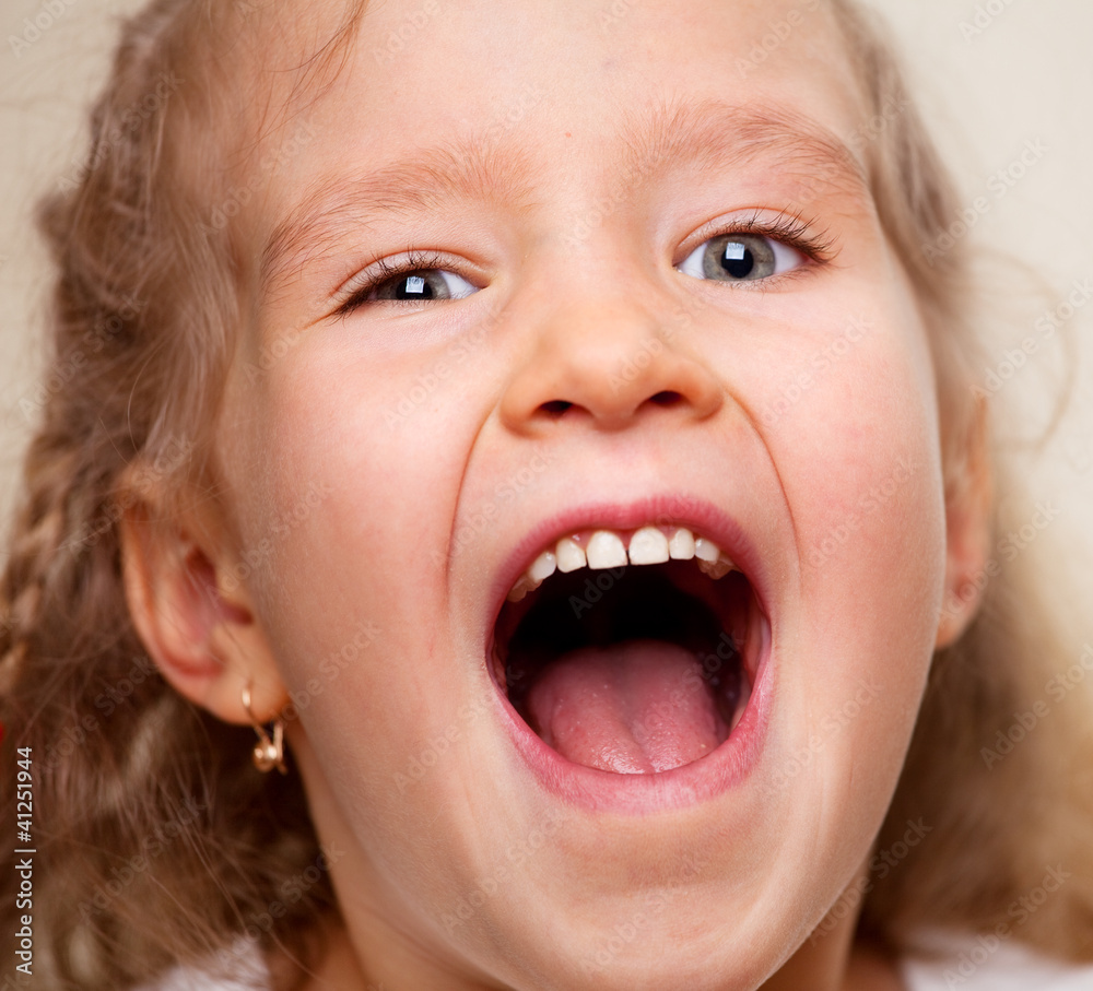 Little girl laughing Little girl laughing